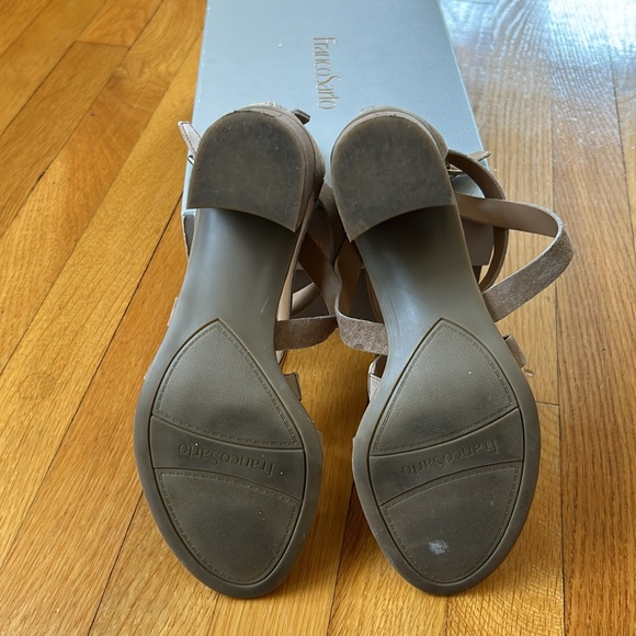 FRANKO SARTO L- Hachi Gladiator Sandal Dark Sand Suede Size 7.5 - Picture 5 of 6